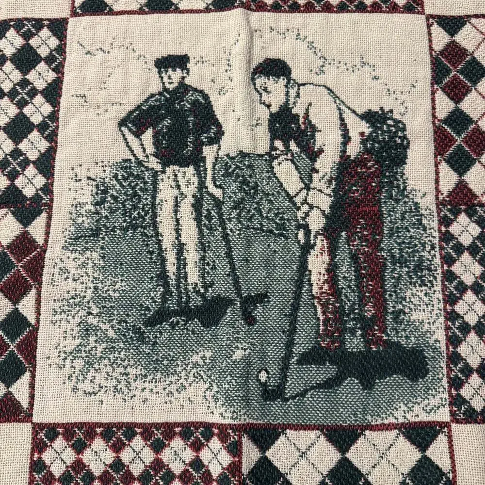 Tapestry Golf Throw Blanket 48”x 68” Wall Hanging